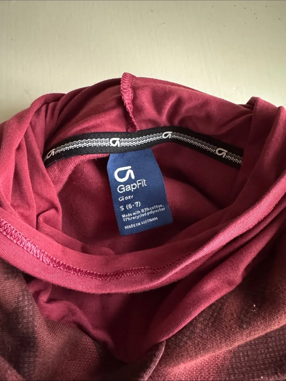 GAP GapFit Maroon Hooded Pullover